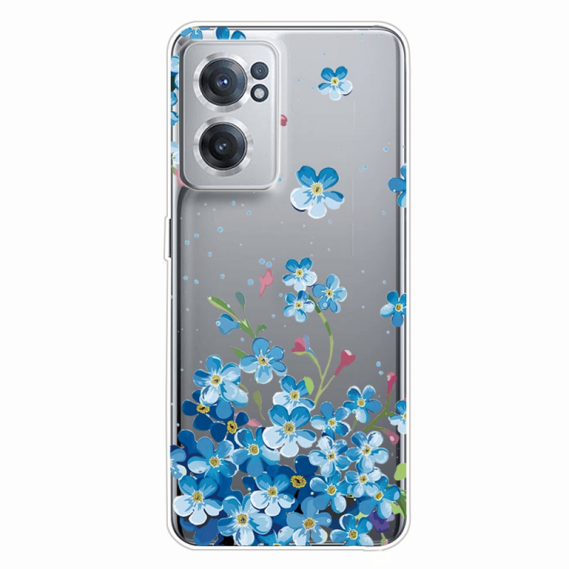 OnePlus North CE 2 5G Blauwe Bloemen Case
