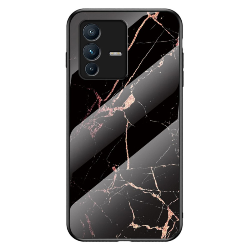 Vivo V23 5G Marmer Gehard Glas Hoesje