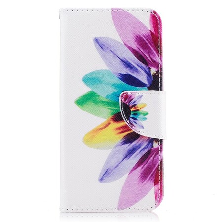 Samsung Galaxy J3 2017 Waterverf Bloem Hoesje