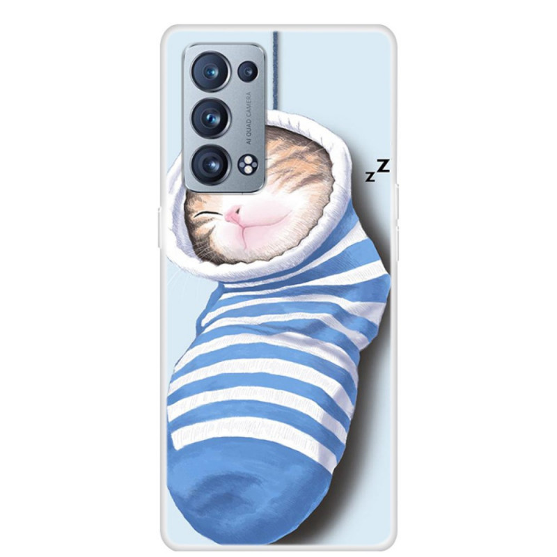 Oppo Reno 6 Pro 5G Hoesje Sleeping Kitten