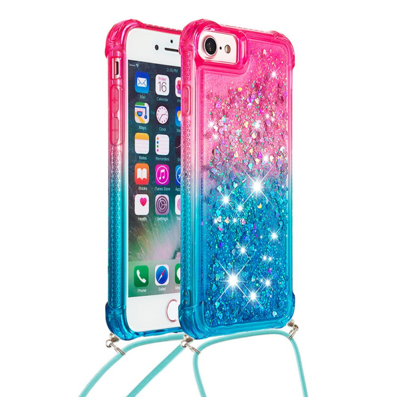 iPhone SE 3 / SE 2 / 8 / 7 Silicone Glitter String geval