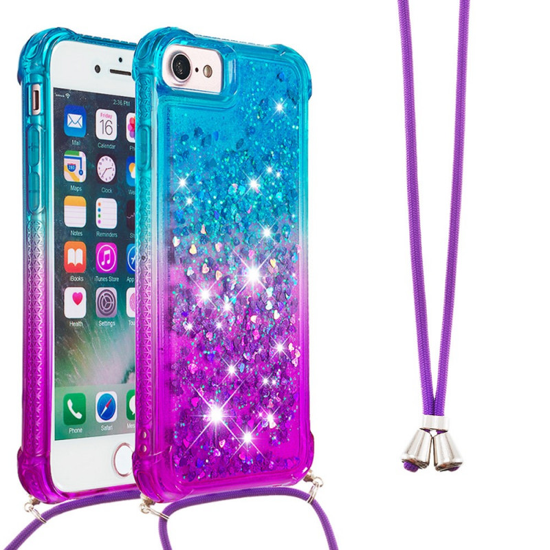 iPhone SE 3 / SE 2 / 8 / 7 Silicone Glitter String geval