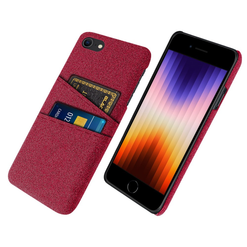 Hoesje iPhone SE 3 / SE 2 / 8 / 7 Fabric Card Case