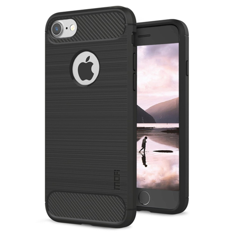 MOFI-hoesje voor iPhone 8/7 van geborsteld koolstofvezel
