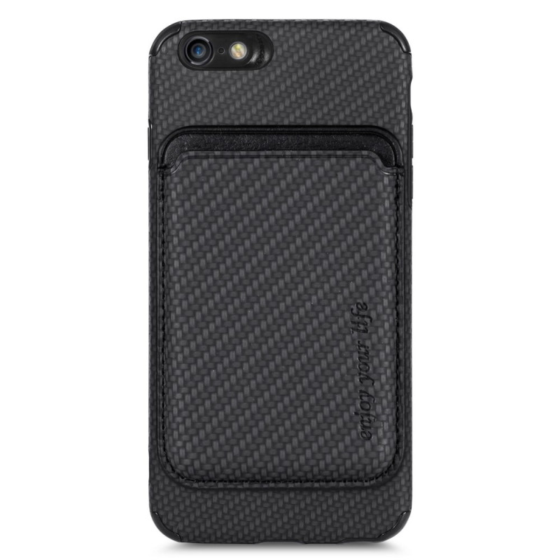 iPhone SE 3 / SE 2 / 8 / 7 Carbon Fiber verwijderbare Card Case