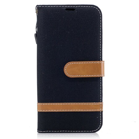 Samsung Galaxy J5 2017 Hoesje Stof & Leder Effect