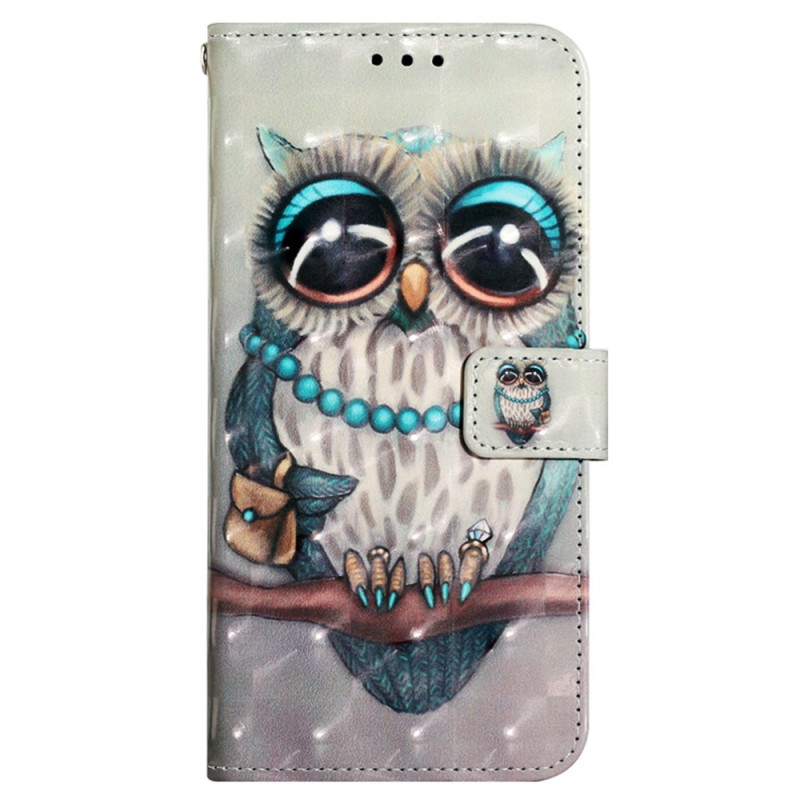 Case iPhone SE 3 / SE 2 / 8 / 7 Miss Uil met sleutelkoord