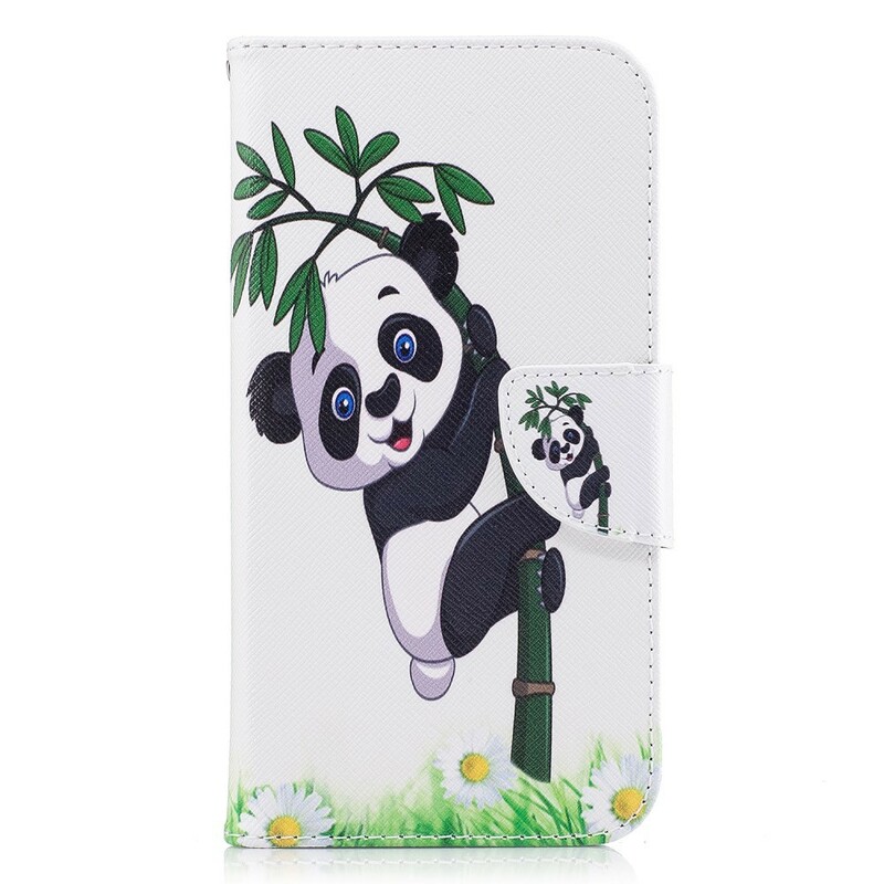 Samsung Galaxy J7 2017 Hoesje Panda op Bamboe