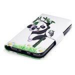Samsung Galaxy J7 2017 Hoesje Panda op Bamboe