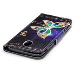 Samsung Galaxy J7 2017 Hoesje Magische Vlinder