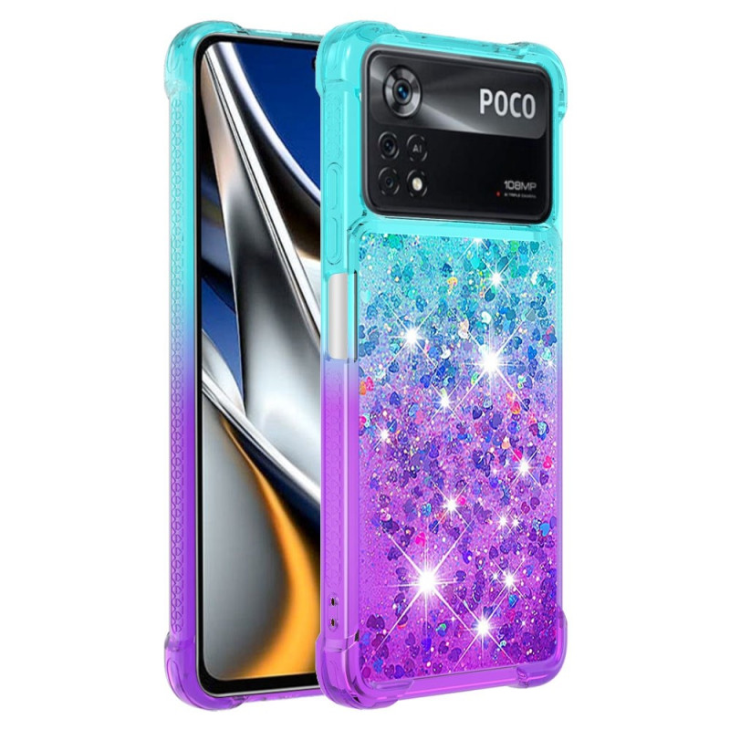 Hoesje Poco X4 Pro 5G Glitter kleur