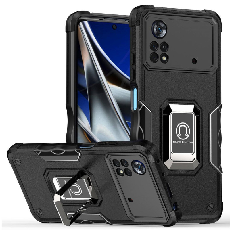 Case Poco X4 Pro 5G Metal Effect Ring-Support
