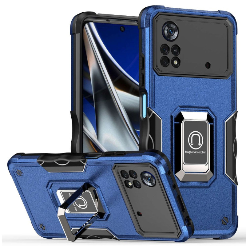 Case Poco X4 Pro 5G Metal Effect Ring-Support