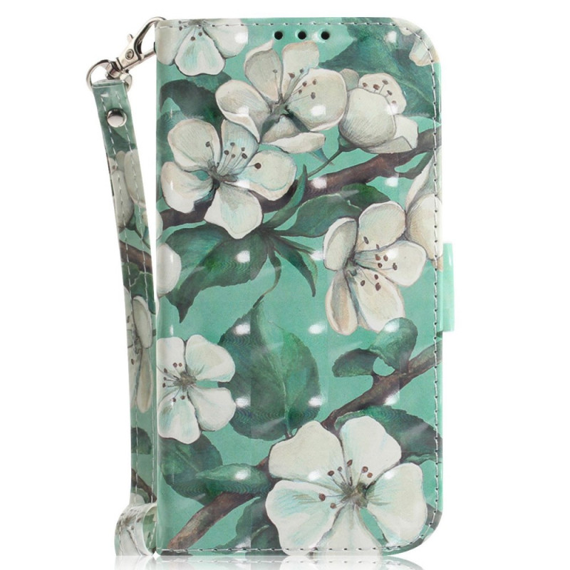 OnePlus North 2T 5G White Flower Strap Case