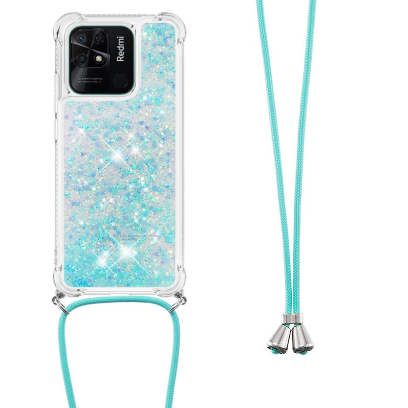 Xiaomi Redmi 10C Glitter ontwerp String Case