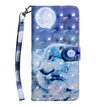 Oppo A94 5G Wolf case met riem