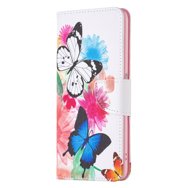 Cover Realme C35 Vlinder Bloemen