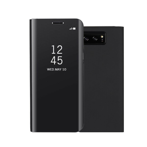 Flip cover Samsung Galaxy Note 8 spiegel en leer effect