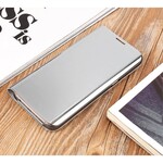 Flip cover Samsung Galaxy Note 8 spiegel en leer effect