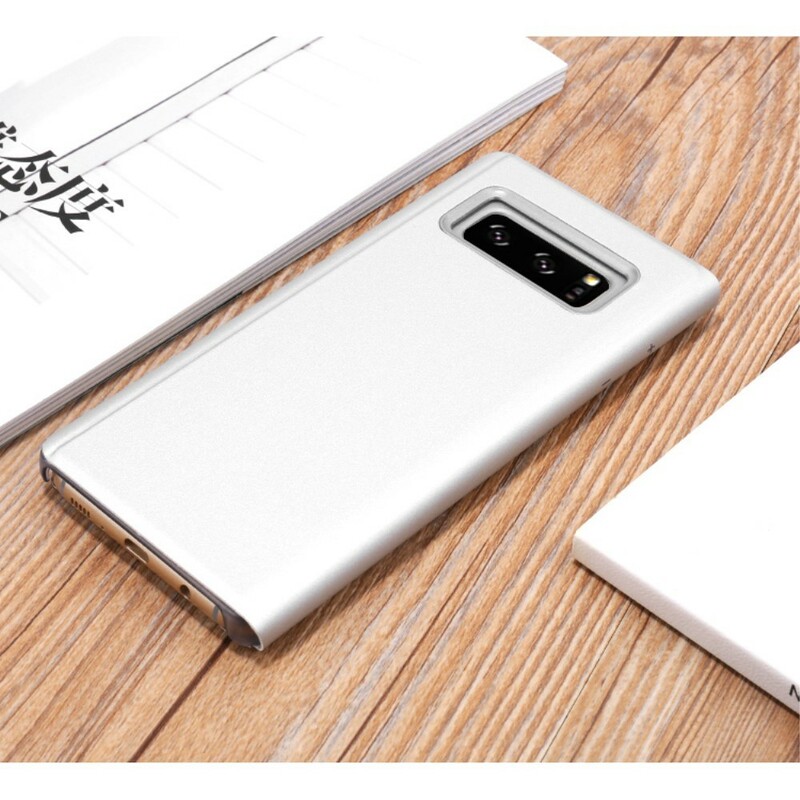 Flip cover Samsung Galaxy Note 8 spiegel en leer effect