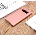 Flip cover Samsung Galaxy Note 8 spiegel en leer effect