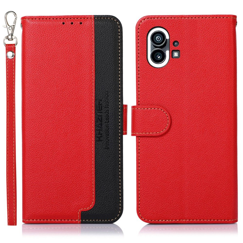 Niets telefoon Cover (1) Litchi stijl RFID KHAZNEH