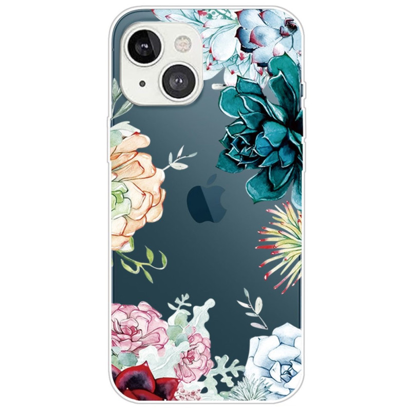 Hoesje iPhone 14 Plus Aquarel Bloemen