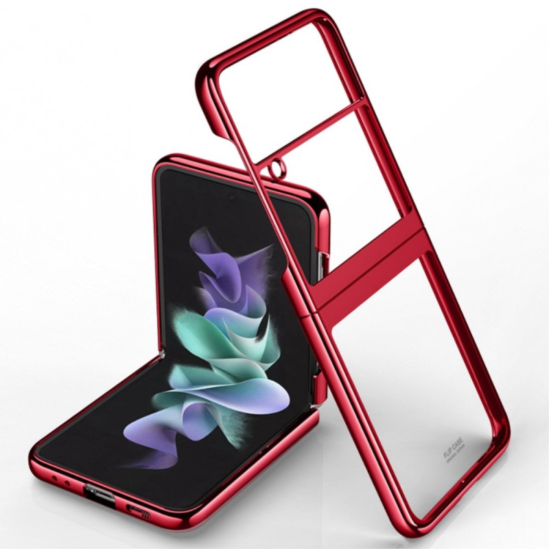 Samsung Galaxy Z Flip 4 Transparante Shell metalen frame