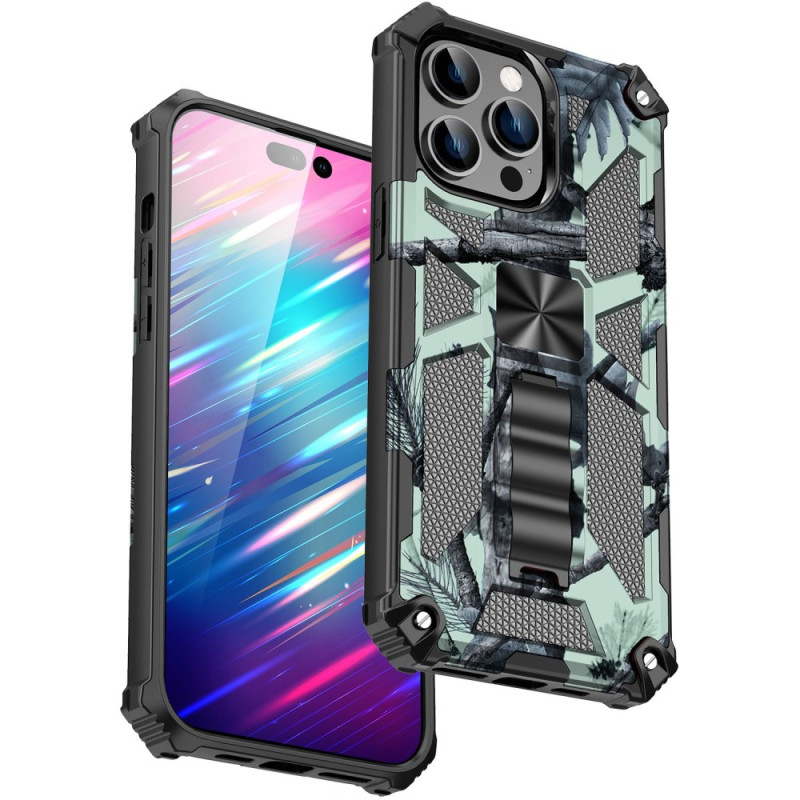 iPhone 14 Pro Max Camouflage Hoesje Verwijderbare Voet