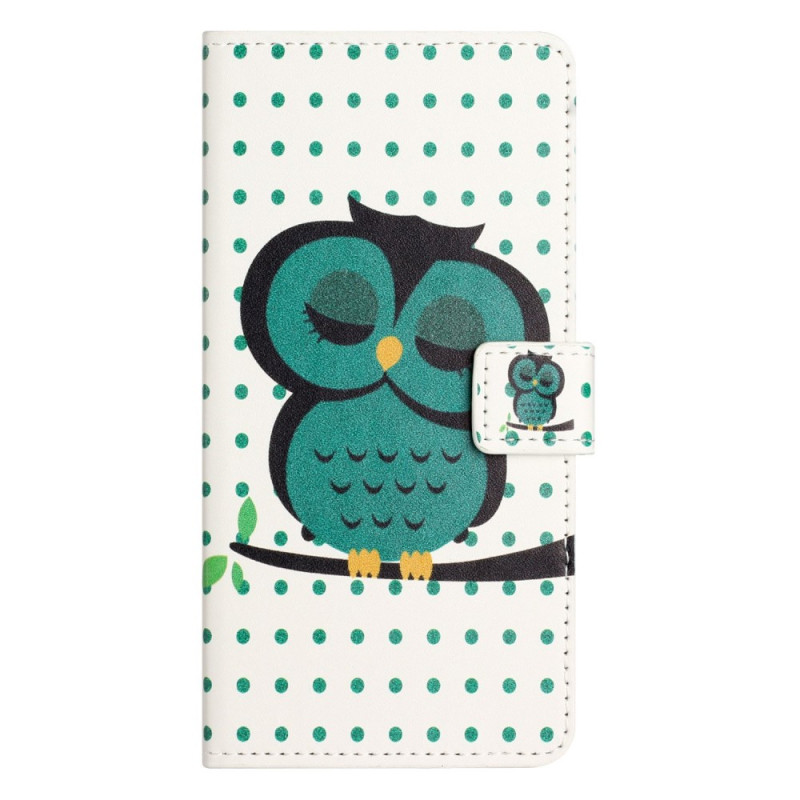 Hoesje voor iPhone 14 Pro Sleeping Owl