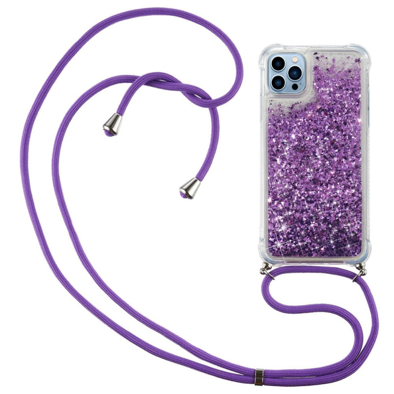 iPhone 14 Pro Glitter Ontwerp String Hoesje