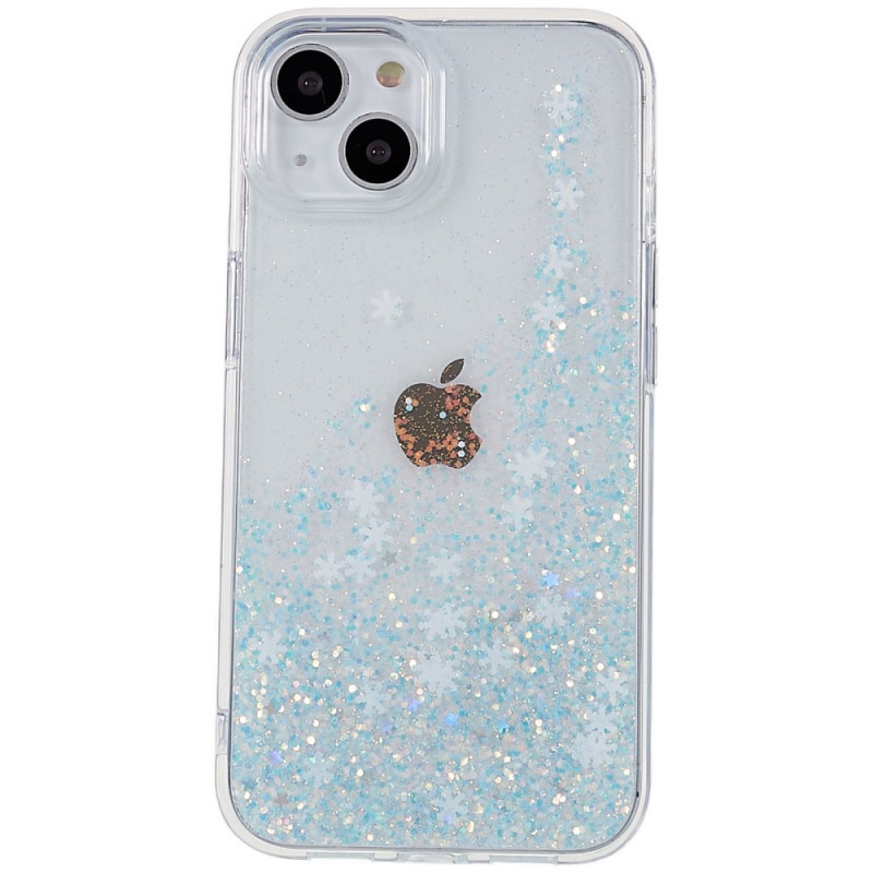 Case iPhone 14 Glitter Vlokken