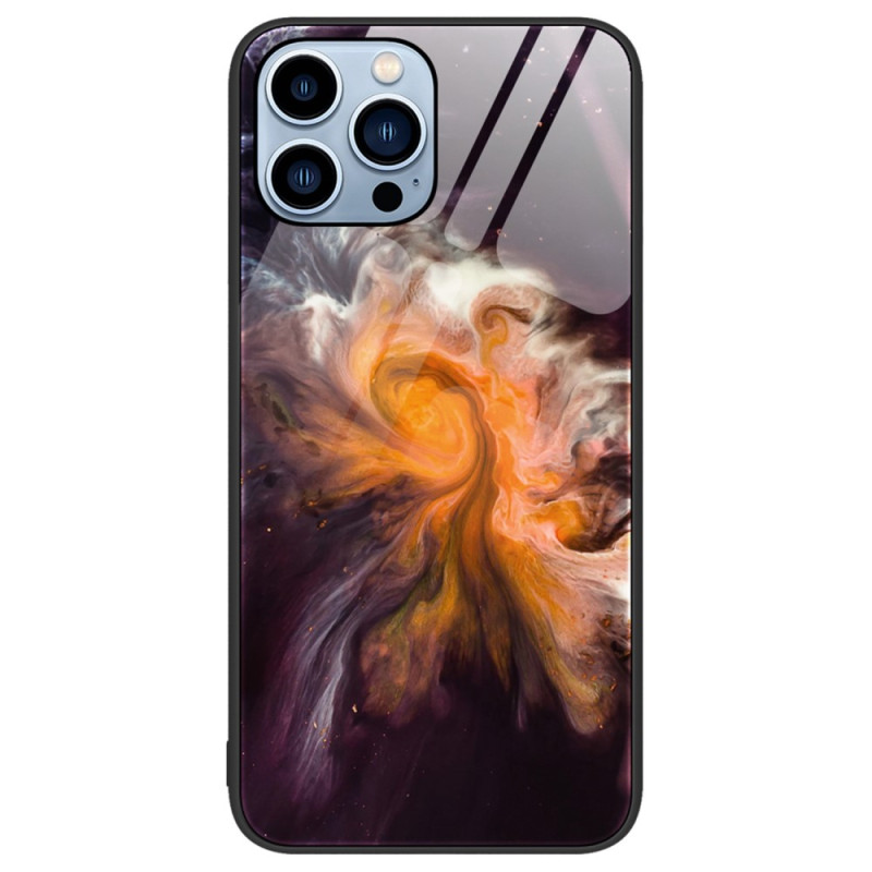 iPhone 14 Pro geval marmeren kleuren gehard glas