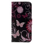 iPhone X Case Vlinders en Bloemen