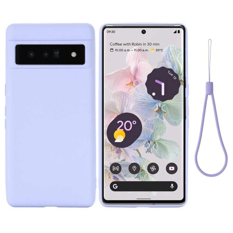 Google Pixel 7 Liquid Silicone Cover met sleutelkoord