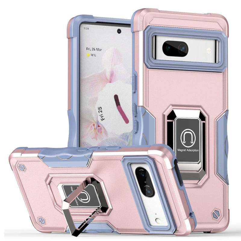 Coque Google Pixel 7 Anneau-Support Coins Renforcés