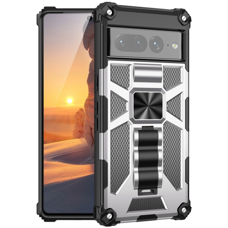 Google Pixel 7 Pro Tweekleurig Hoesje Afneembare Standaard
