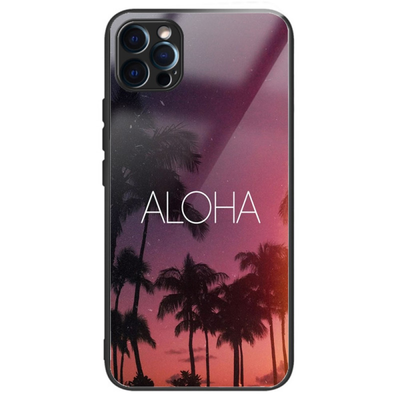 iPhone 14 Pro Geval Aangemaakt Glas Aloha