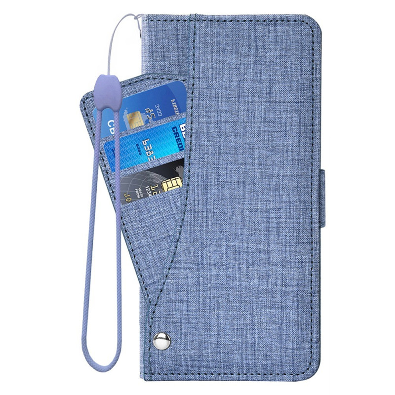 Sony Xperia 5 IV Jeans Hoesje met Roterende Kaarthouder