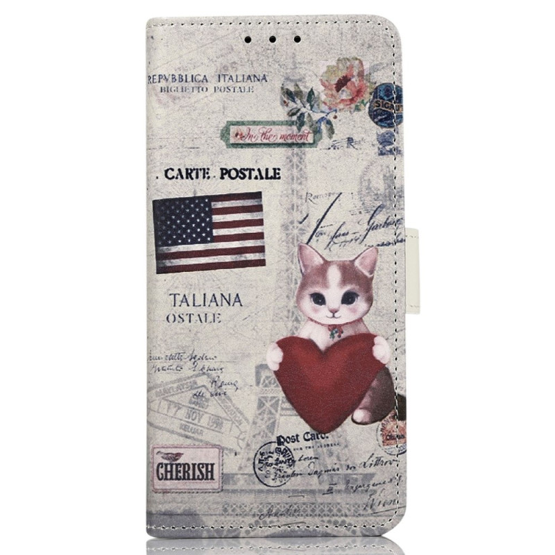 Samsung Galaxy M13 Traveler Cat Case