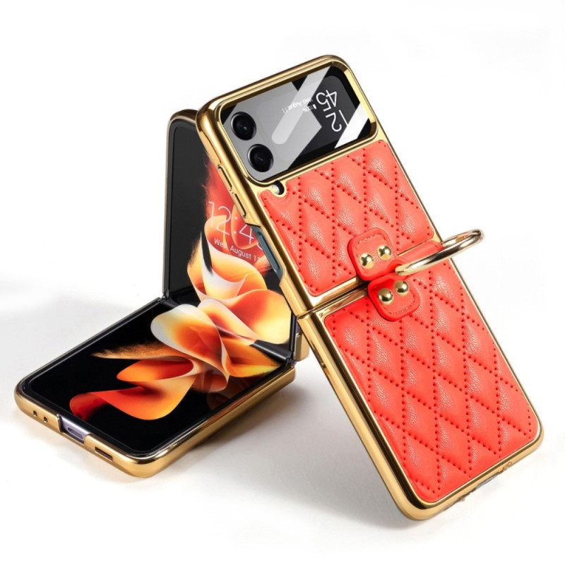 Samsung Galaxy Z Flip 4 Gevoerde Case met GKK Ring