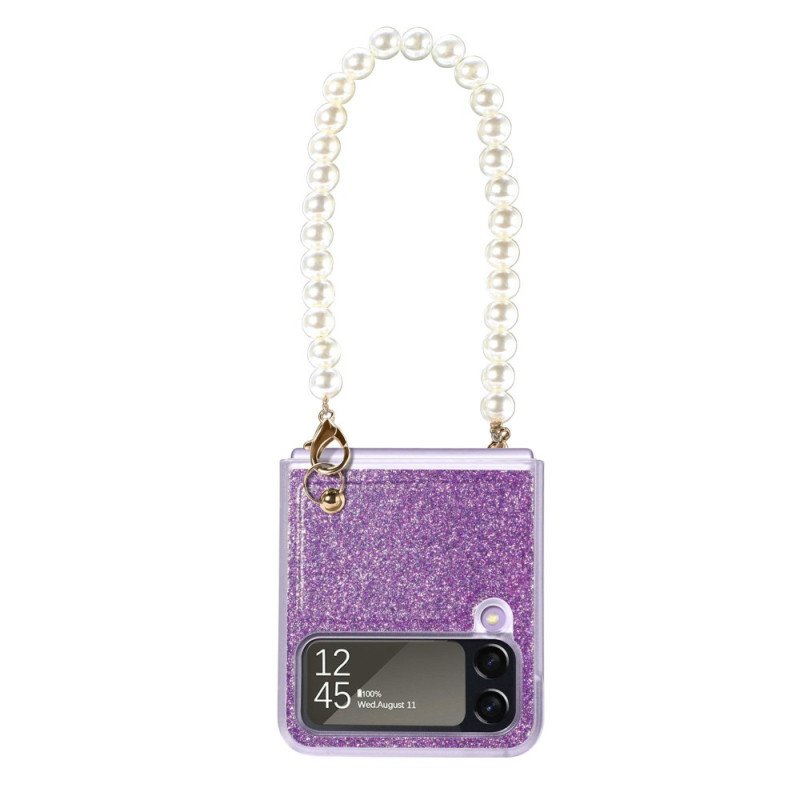 Samsung Galaxy Z Flip 4 Glitter Beaded Strap Case