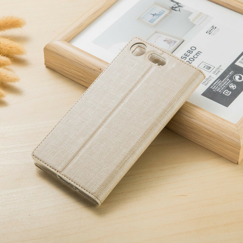 Sony Xperia XZ1 getextureerde Flip Cover