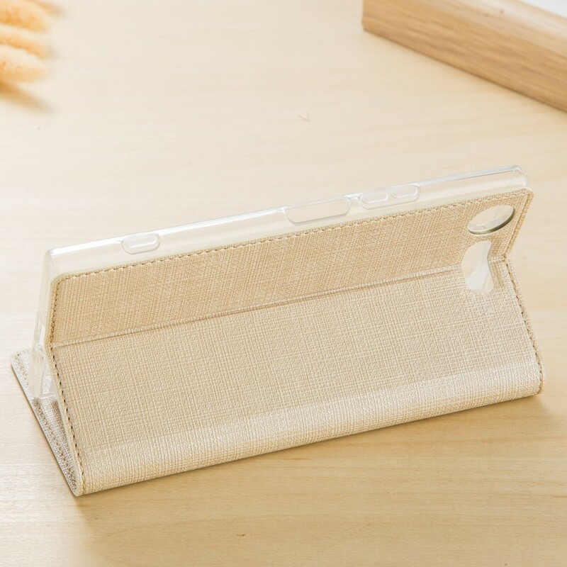 Sony Xperia XZ1 getextureerde Flip Cover