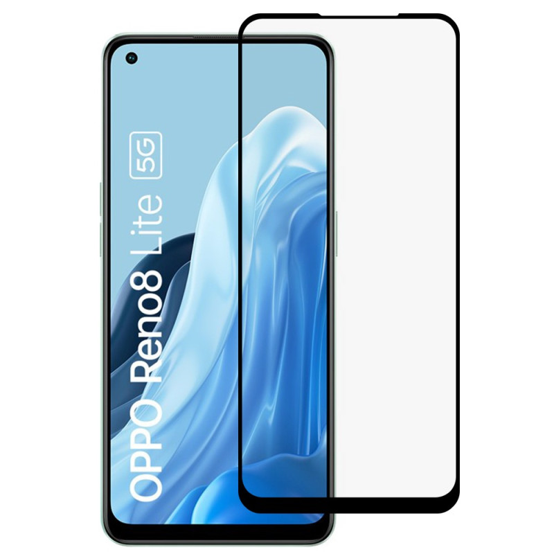 Protection en verre trempé Contour Noir pour Oppo Reno 8 Lite