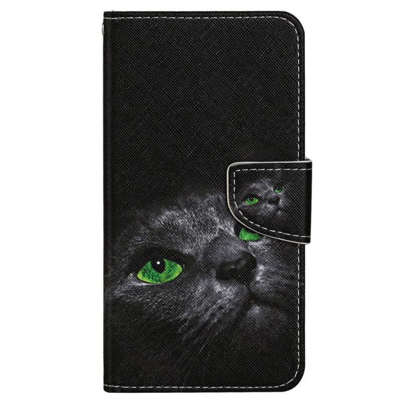 Xiaomi 12T / 12T Pro Green-Eyed Cat Strap Case