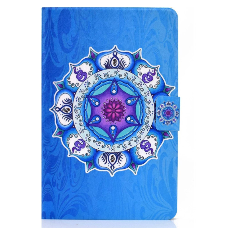 iPad Cover 10.9" (2022) Mandala op blauwe achtergrond