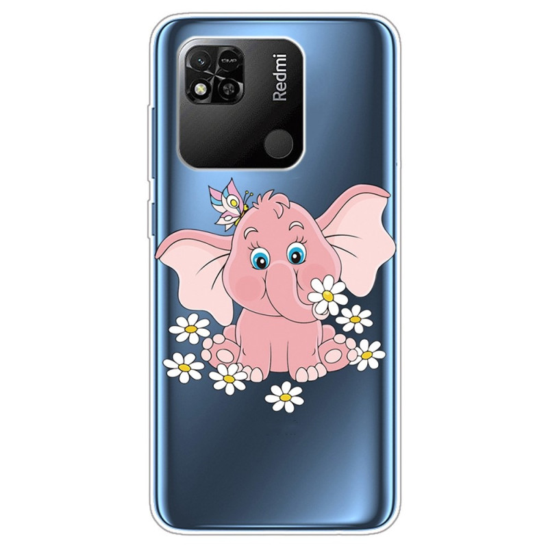 Xiaomi Redmi 10A hoesje roze olifant
