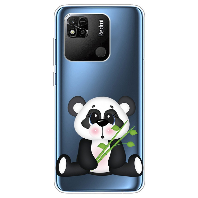 Xiaomi Redmi 10A Transparant Hoesje Schattige Panda
