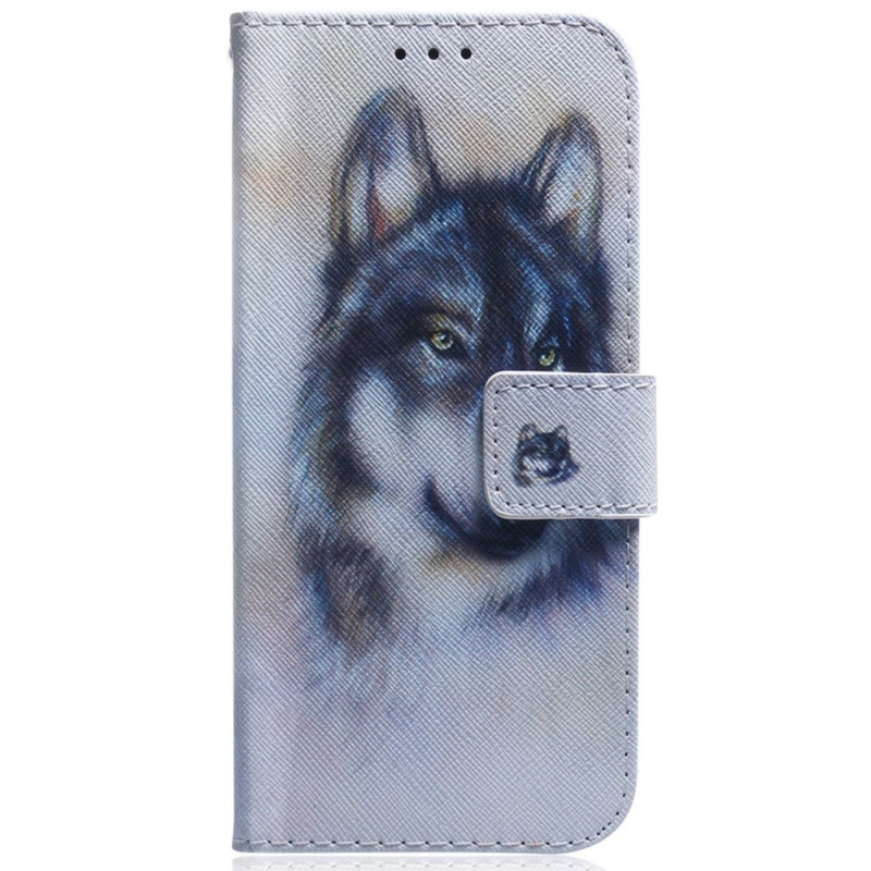 Samsung Galaxy S23 5G Watercolour Wolf Case